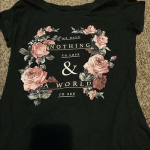 Rose shirt, doesn’t fit anymore.